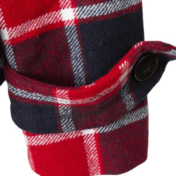 American Eagle Outfitters bold plaid
double breasted peacoat size M Like new - Picture 5 of 9